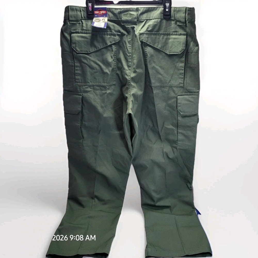 Tru-Spec 24-7 Series Tactical Pants Mens 38x30 Olive Green Cargo Ripstop New - Picture 3 of 12